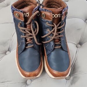 Sporto Navy and Brown Boots